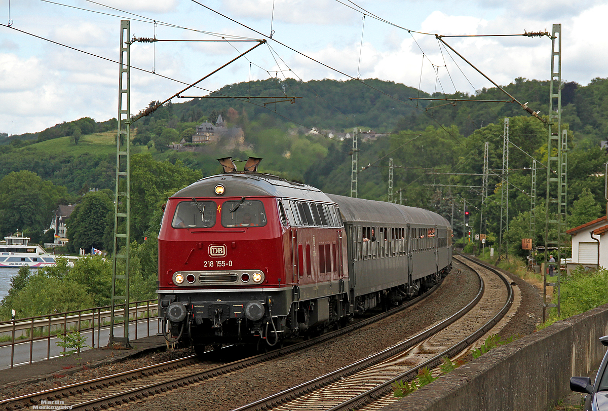 218 155 bei Linz(Rhein) am 15.06.2019