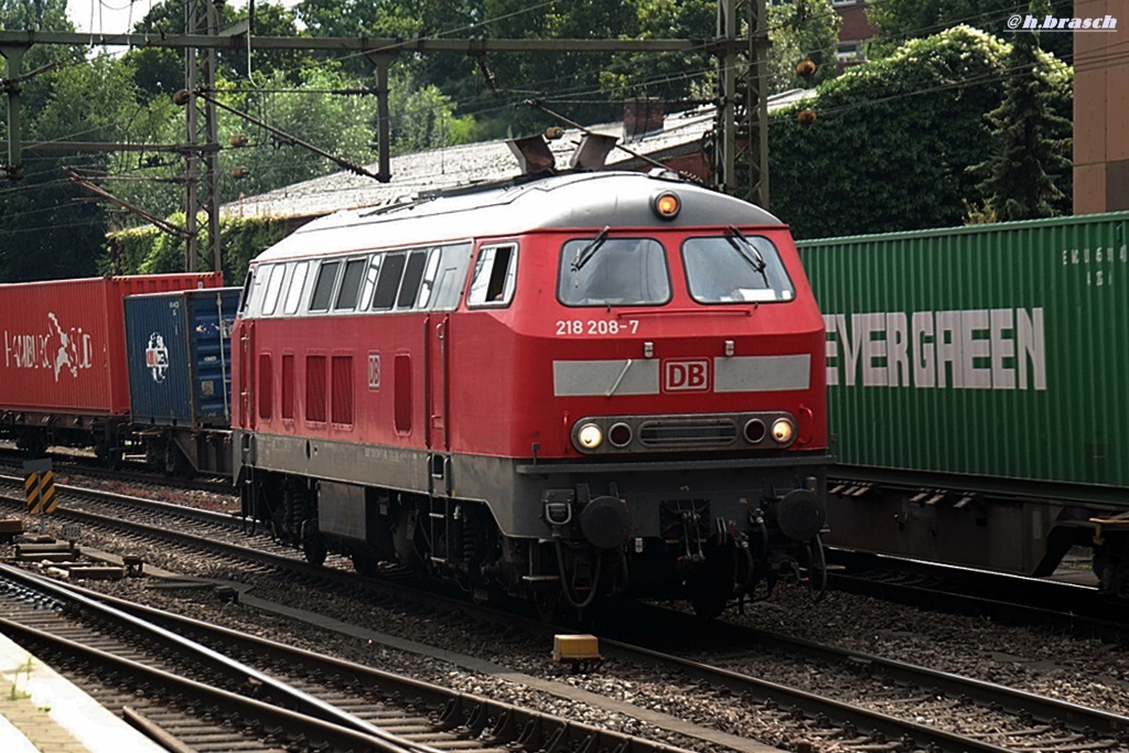 218 208-7 fuhr lz am 15.08.14 durch hh-harburg