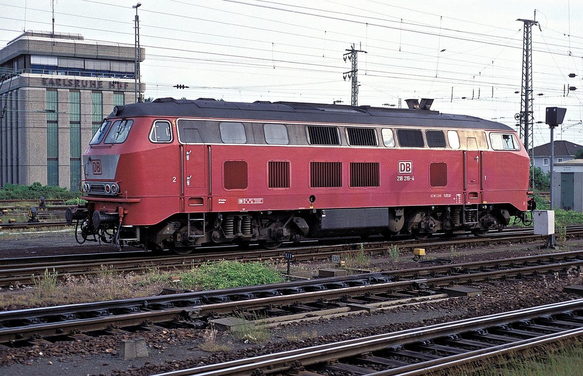 218 219  Karlsruhe Hbf  18.06.96