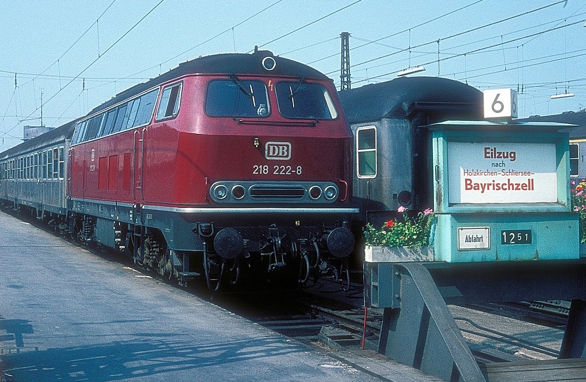 218 222  München Hbf  14.09.74