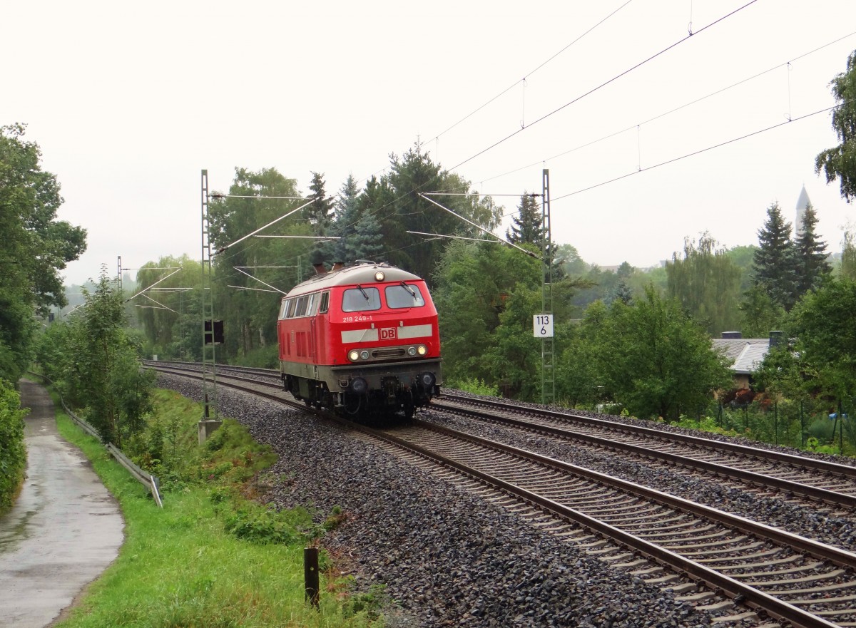 218 249-1 zu sehen am 28.08.15 in Plauen/V.