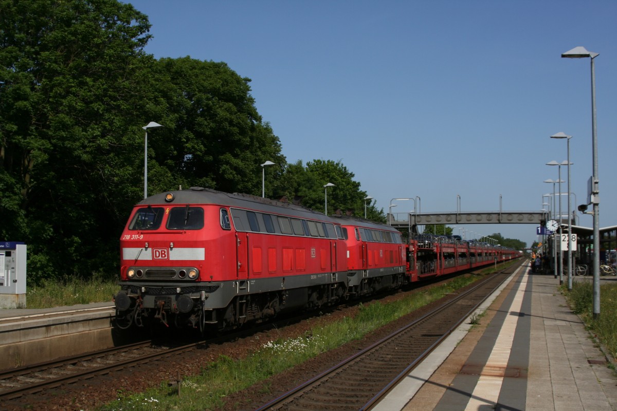 218 311-9 + 218 362-2 Morsum 31.05.2008