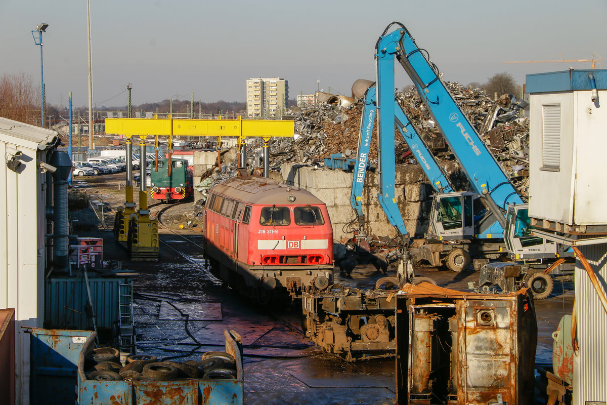 218 311-9 DB in Opladen, am 20.01.2019.
