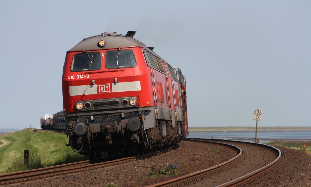 218 314 in Morsum-Nssespitze (Sylt) am 19.08.12