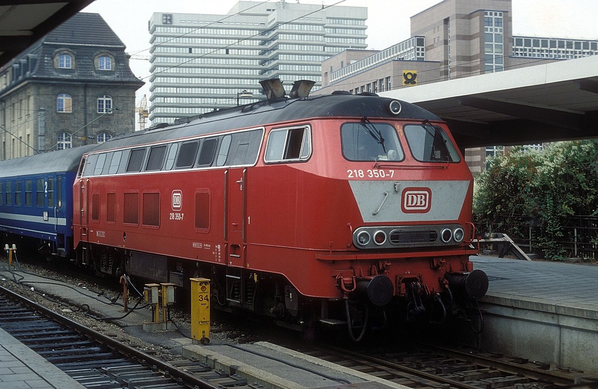 218 350  München Hbf  25.09.92