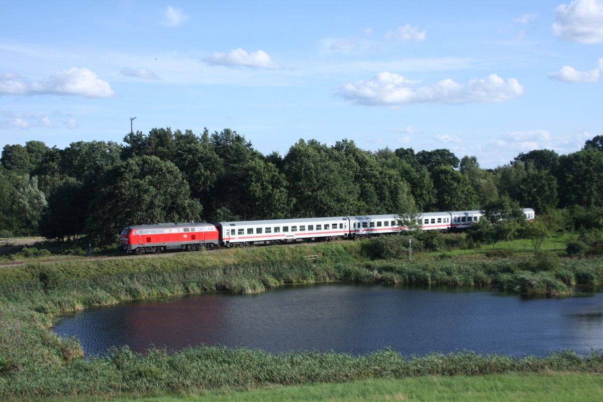 218 374-7 bei Hohendorf 14.08.2009