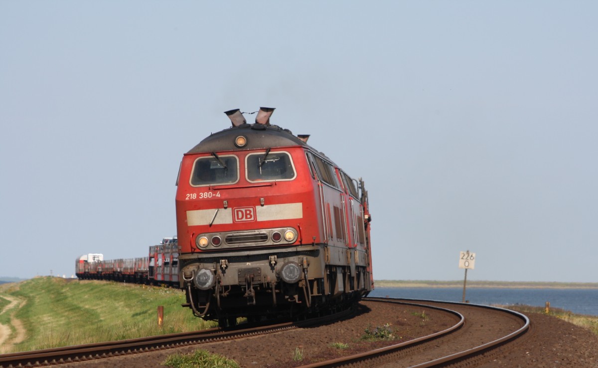 218 380 in Morsum-Nsse(Sylt) am 19.08.12