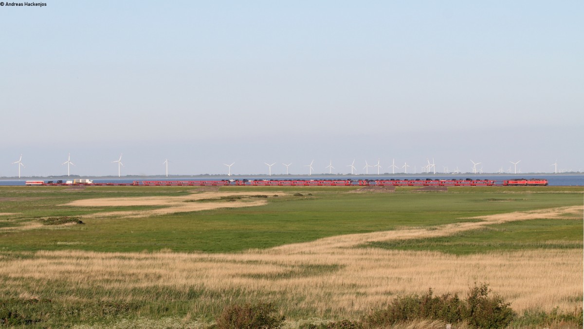 218 381-2 und 218 379-6 ? mit dem AS 1458 (Niebüll-Westerland(Sylt)) bei Morsum 29.5.14