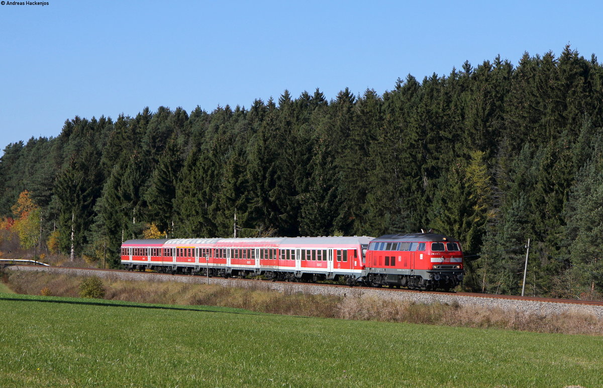 218 410-9 mit dem Lr ***** (Neustadt(Schwarzw)-Donaueschingen) bei Rötenbach 14.10.17