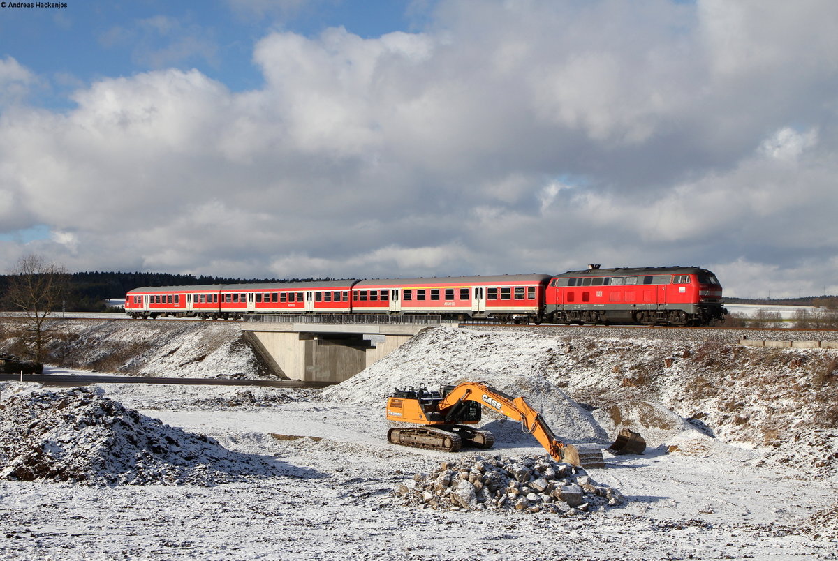 218 410-9 mit dem RE 22304 (Neustadt(Schwarzw)-Rottweil) bei Deißlingen 9.12.17