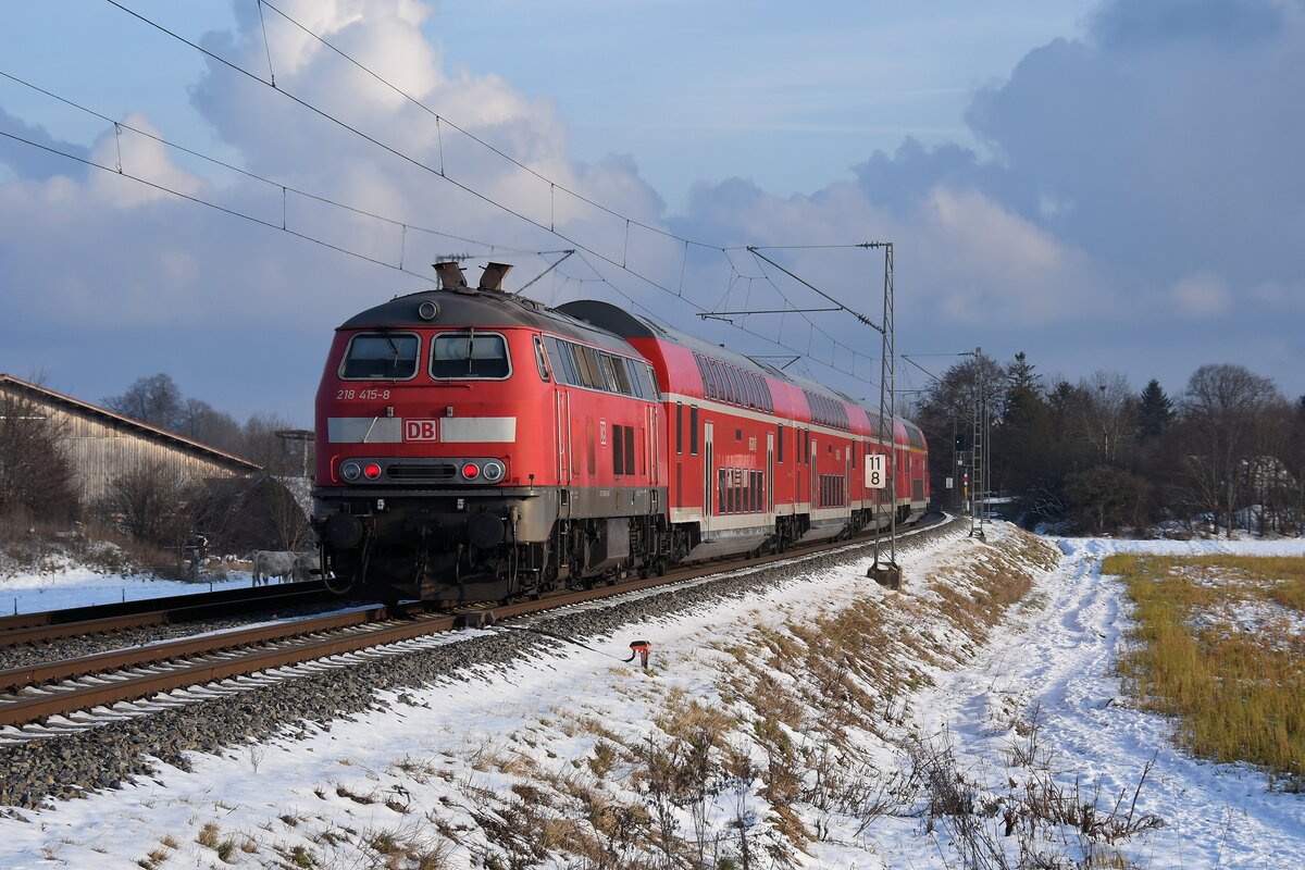 218 415 am 09.01.21 bei München-Aubing