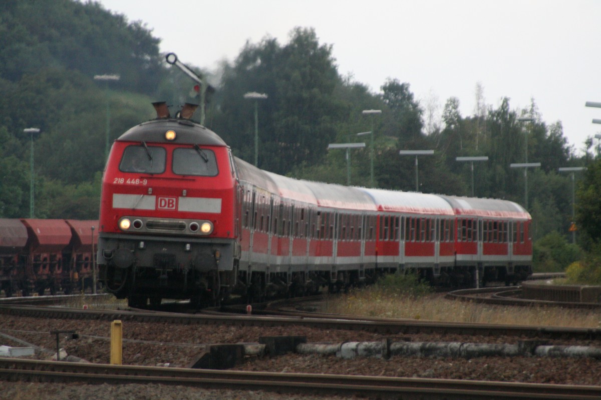 218 448-9 Ausfahrt Oker 22.08.2007