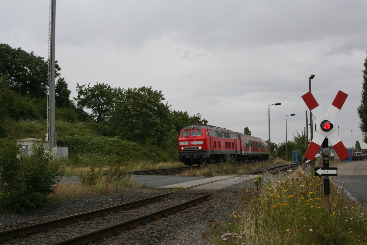 218 451-3 Ilsenburg bei Bahnübergang 24.07.2007