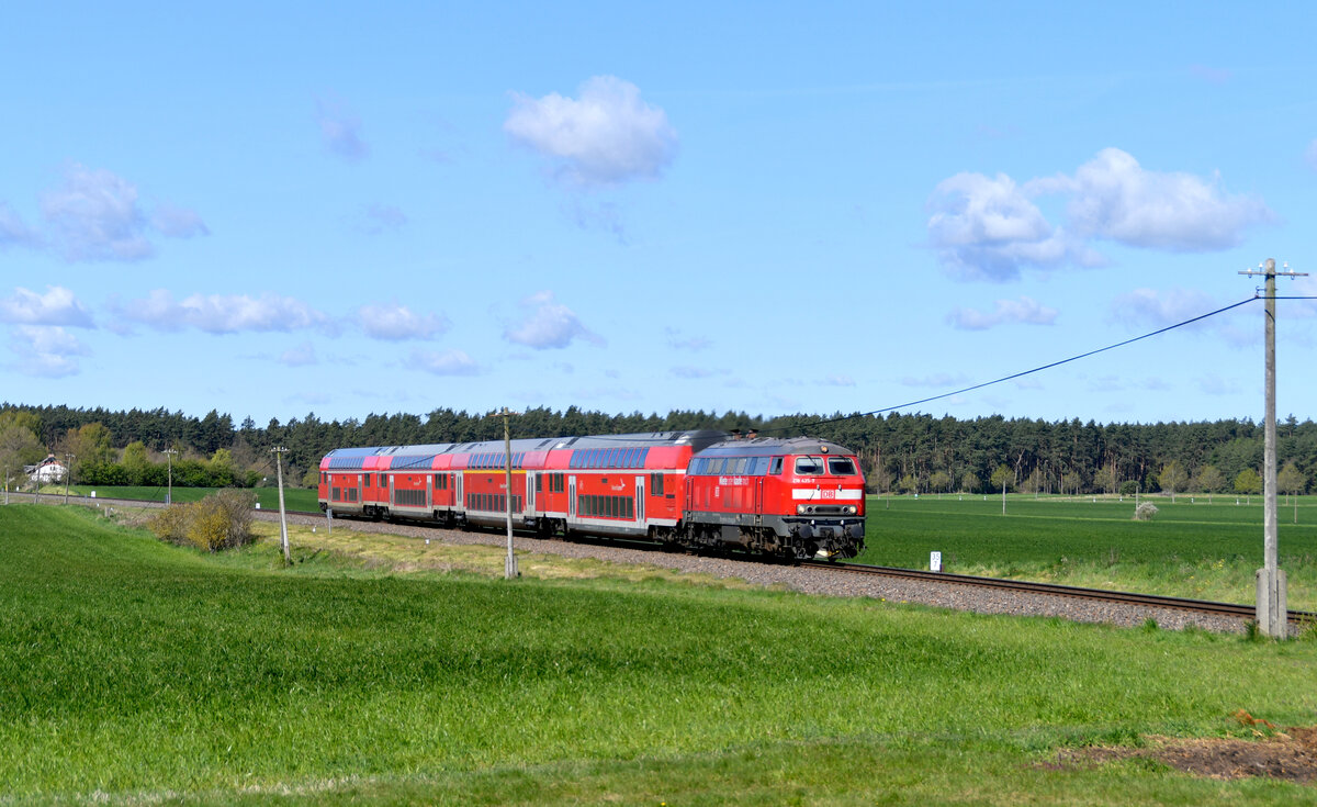 218 451 mit RE 56851 L�beck Hbf - Bad Kleinen am 26.April 2026 in Grevesm�hlen