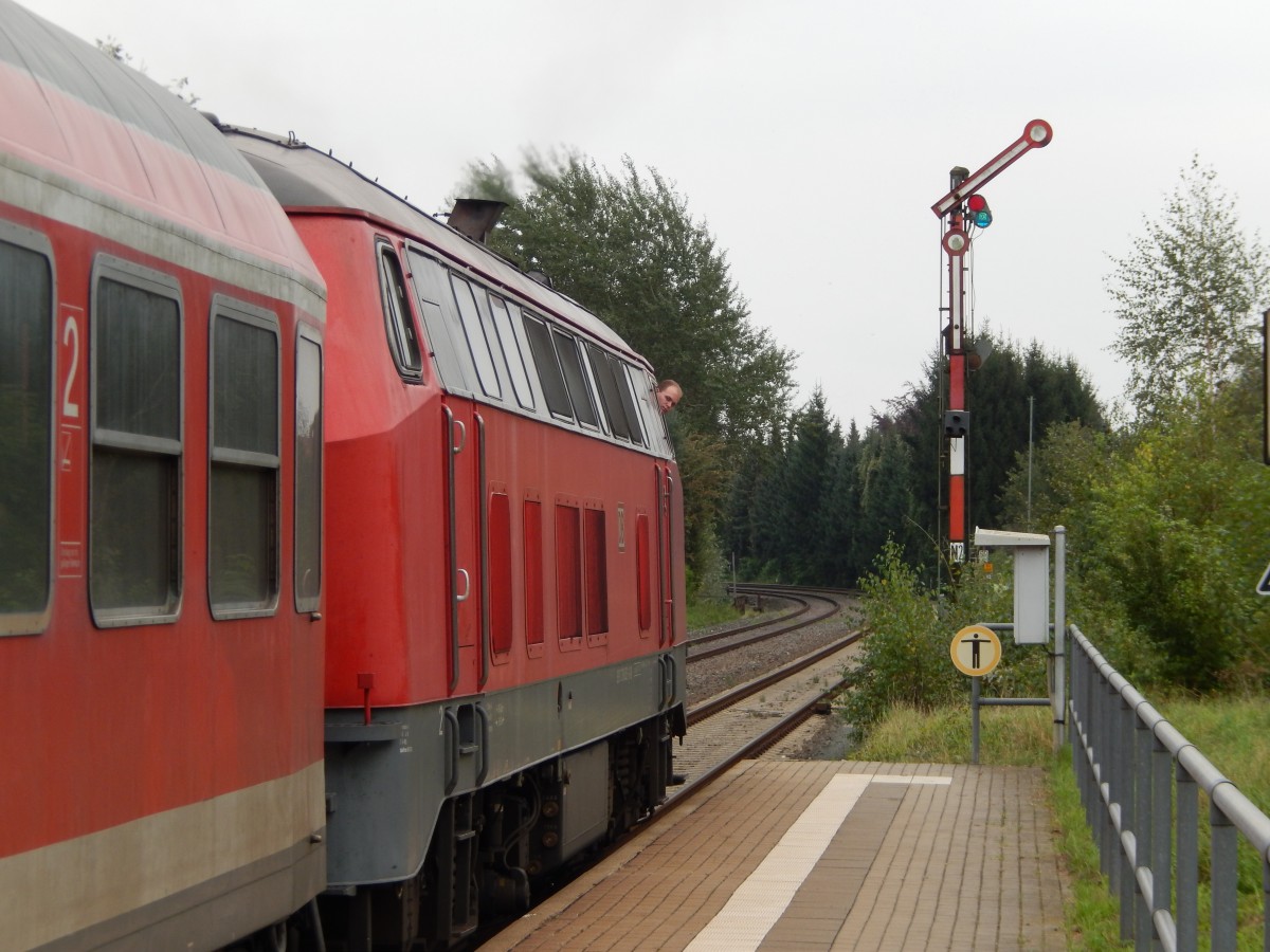 218 452 macht sich auf den Weg nach Bad Harzburg (24.09.2014)