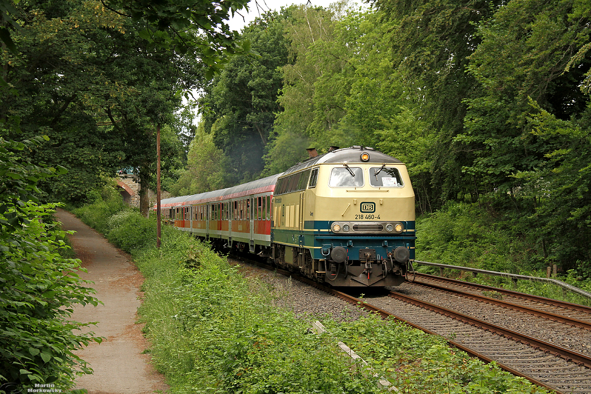 218 460  Conny  der WFB mit dem RB59 Ersatzzug in Dortmund Aplerbeck Mark am 13.06.2020