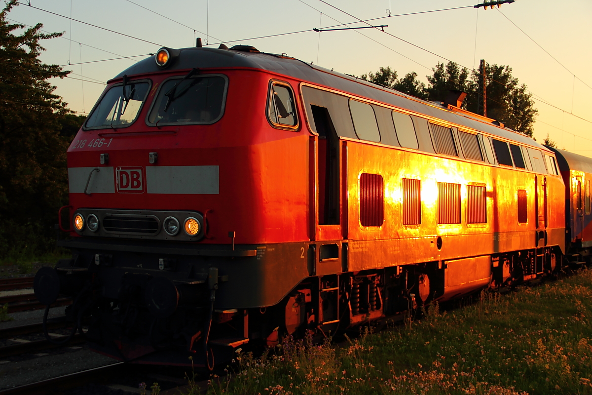 218 466-1 DB in Hochstadt/ Marktzeuln am 26.06.2012.