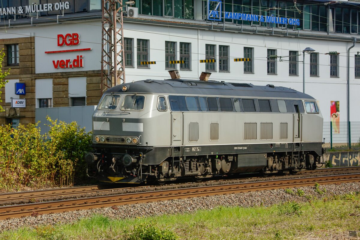 218 468-7 in Wuppertal, April 2024.
