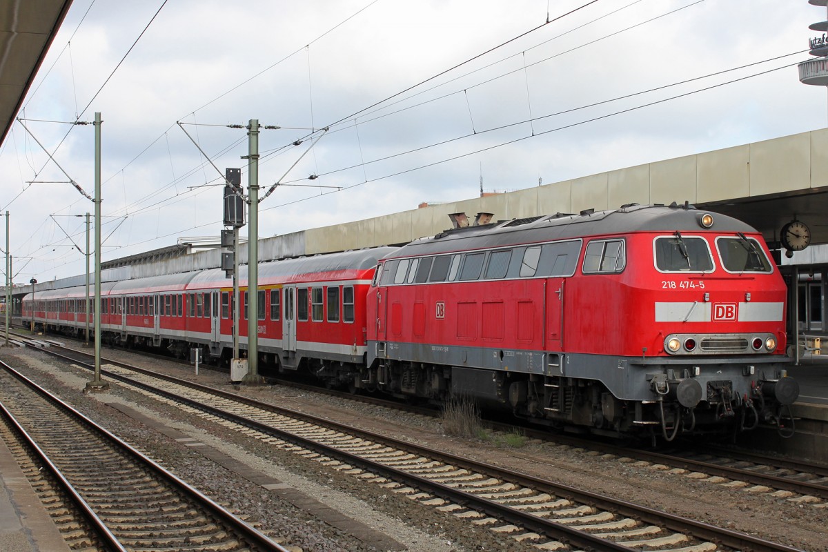 218 474 am 13.8.13 in Hannover Hbf.