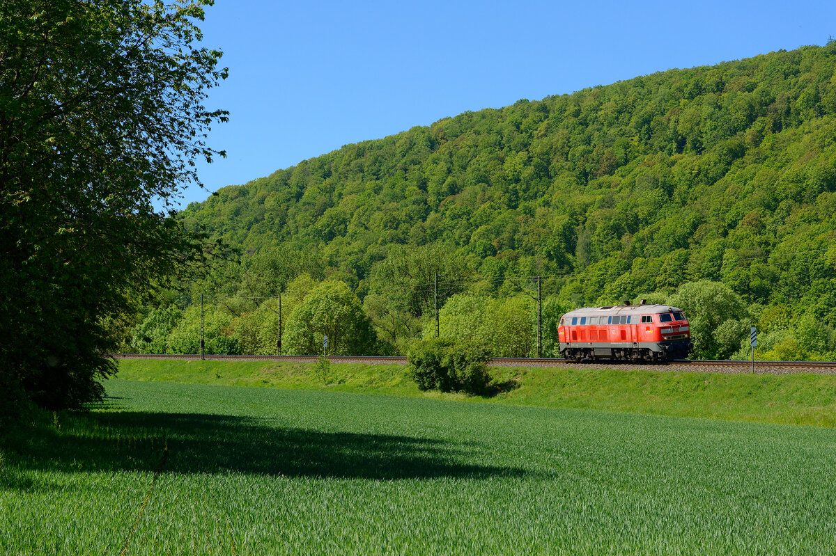 218 494 Lz bei Wernfeld Richtung Gemünden, 07.05.2020