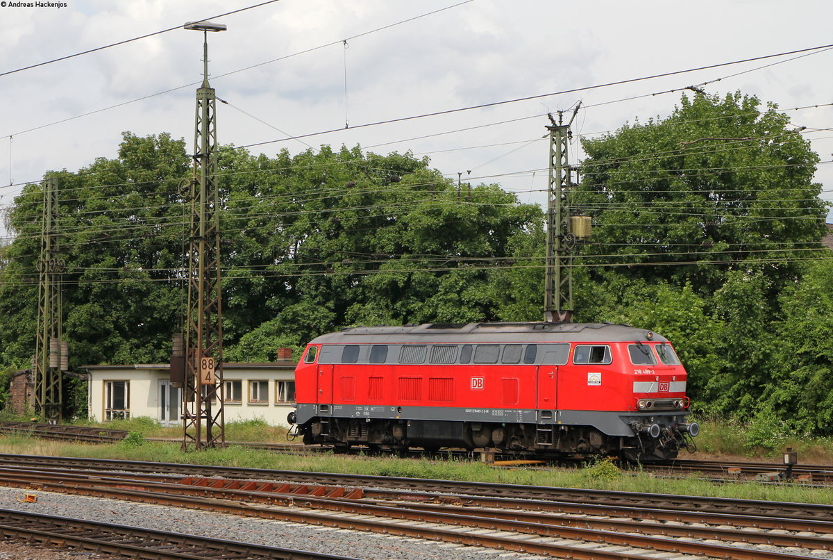 218 499-2 bei der Lokparade in Koblenz Lützel 16.6.18