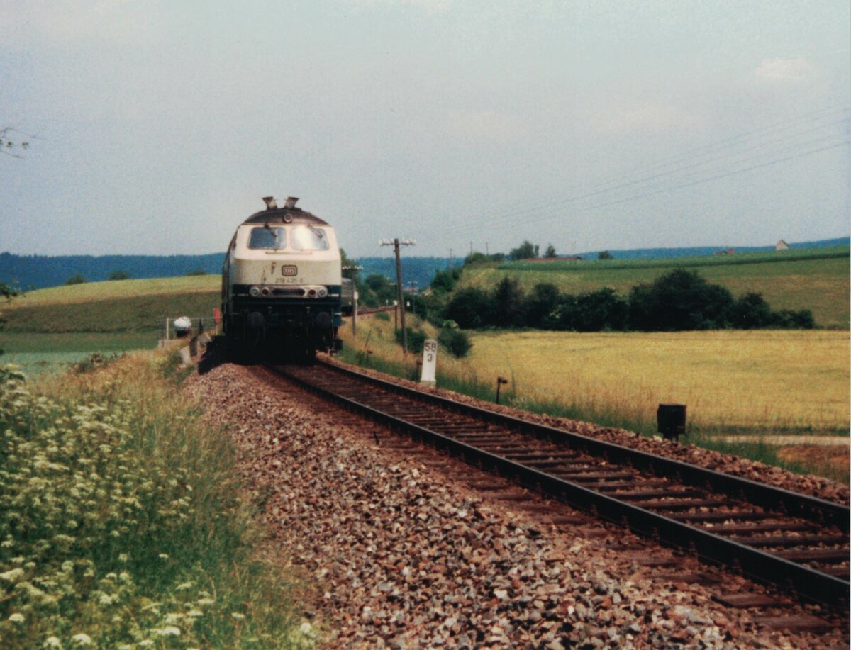 218435 bei Kilometerstein 58,3 nahe Unadingen 1987.