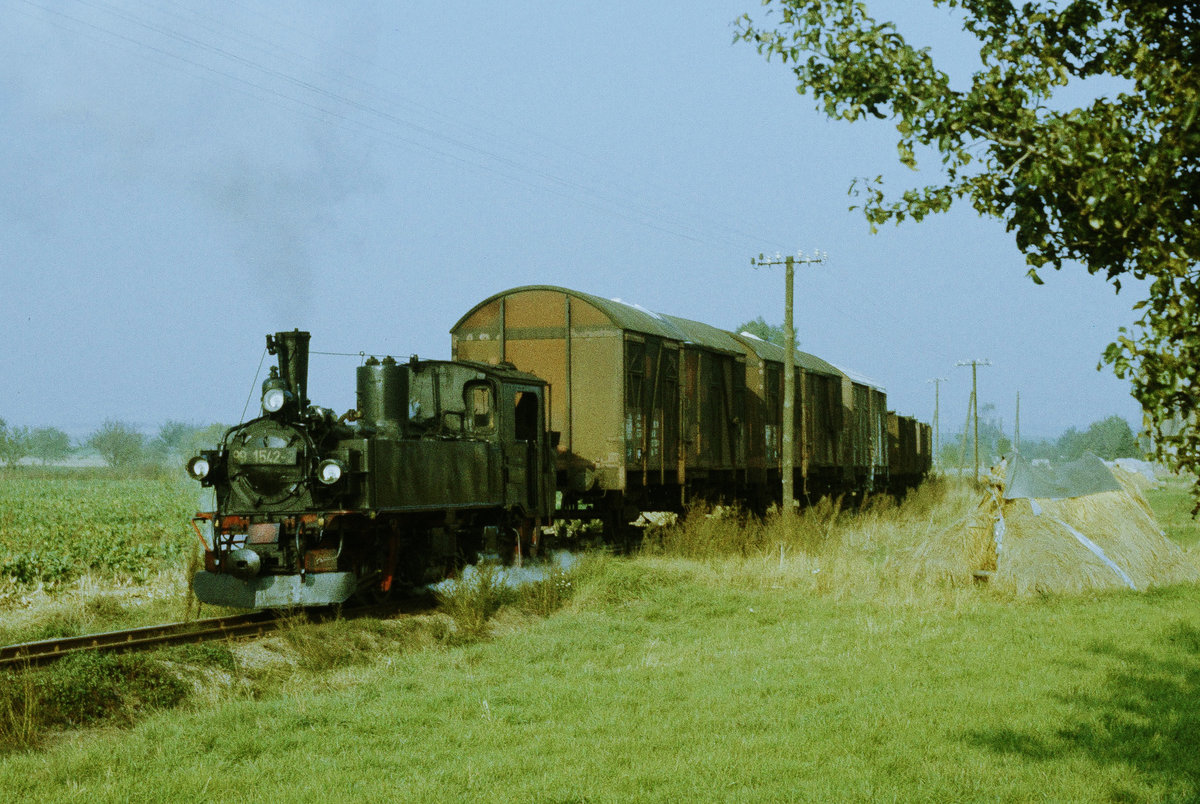 22. Oktober 1985, Güterverkehr auf der Schmalspurbahn Oschatz - Mügeln