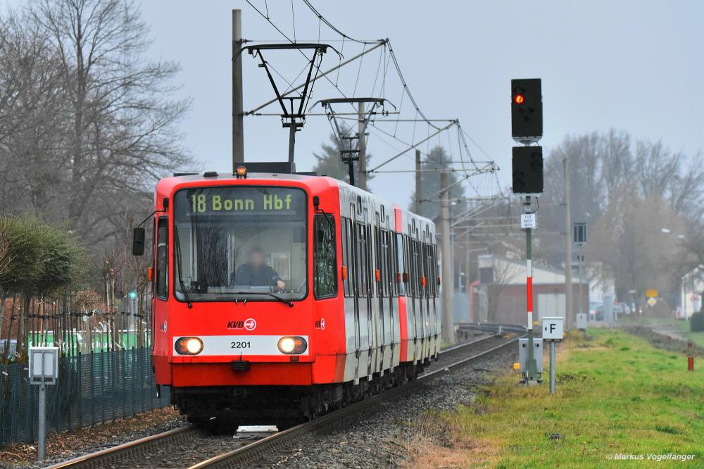 2201 auf der Vorgebirgsstrecke in Walberberg am 12.01.2020.