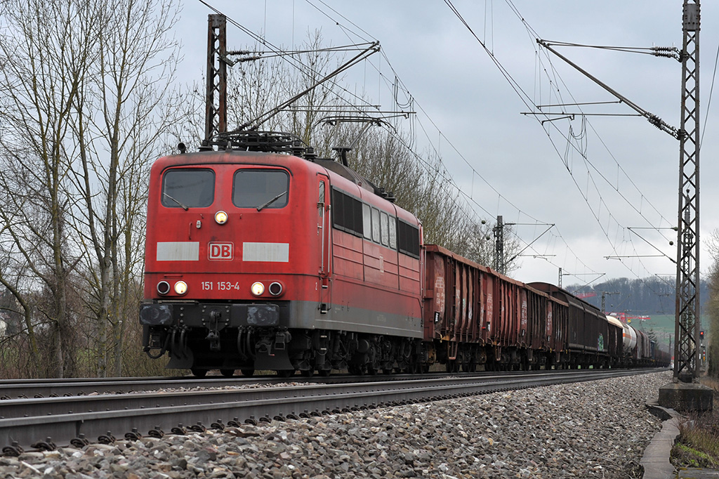 22.03.2017 Streckenabschnitt Uhingen 151 153-4