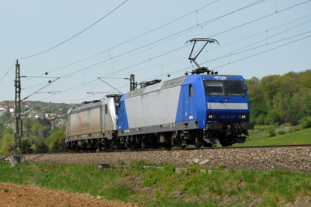 22.04.2018 Streckenabschnitt Uhingen 145 CL 201 & 187 079-9