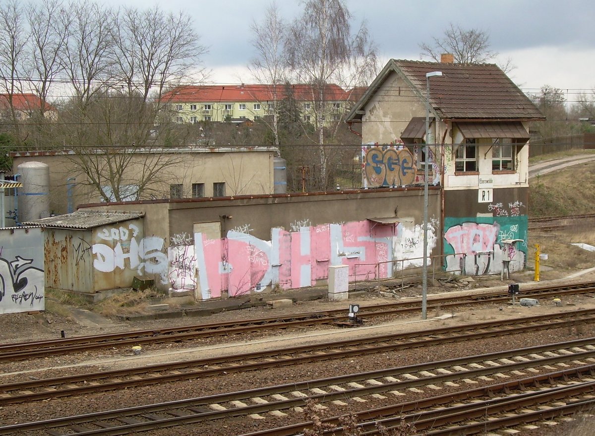 2.2.08 Eberswalde Hbf, Stellwerk R1 - mittlerweile abgerissen