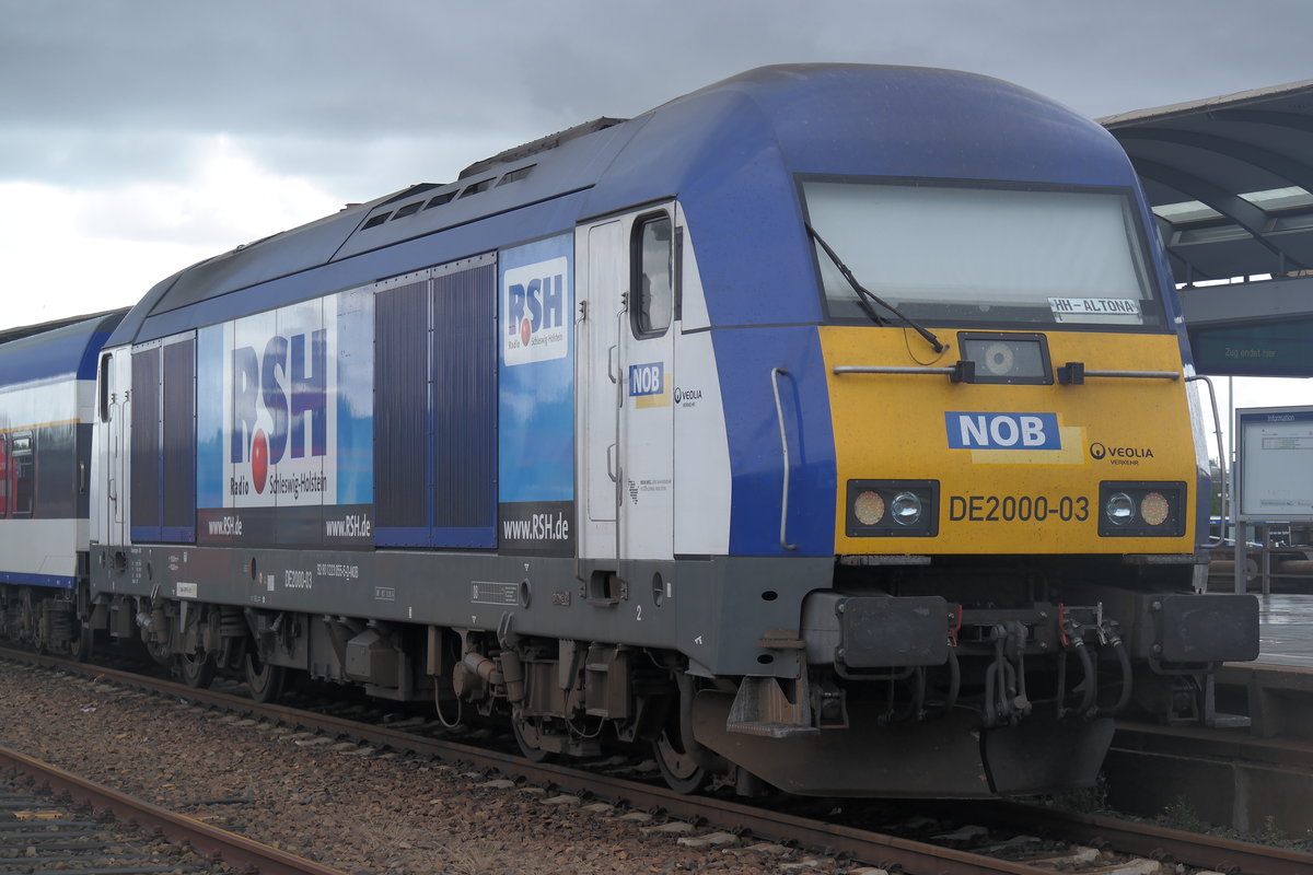 223 055  RSH  am 14.08.2014 in Westerland(Sylt).