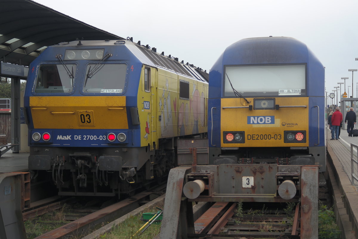 223 055  RSH  und Kinderlok 251 003 am 18.08.2015 in Westerland(Sylt).
