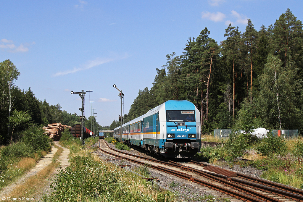 223 061 mit Alex 84113 am 03.08.2015 in Parkstein-Hütten.