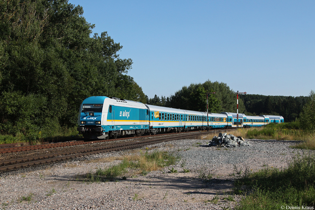 223 062 mit Alex 84110 am 16.08.2013 in Reuth.