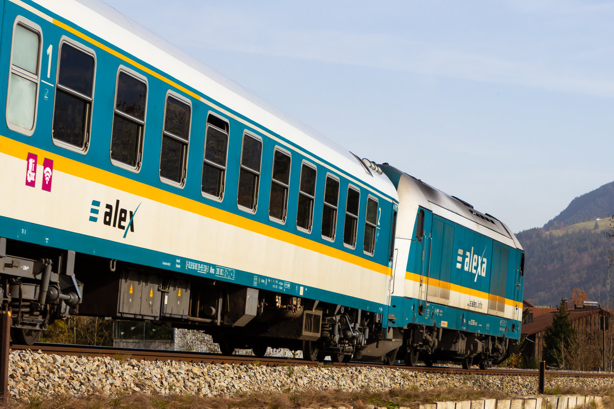 223 065 mit dem Alex bei Knechtenhofen gen Immenstadt. 8.11.20