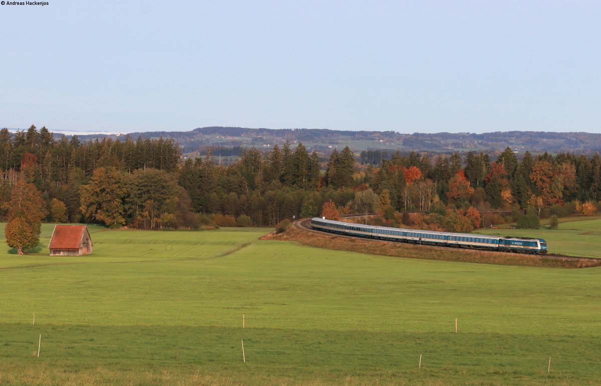 223 065 mit dem ALX84105 (Lindau Hbf-München Hbf) bei Mellatz 25.10.20