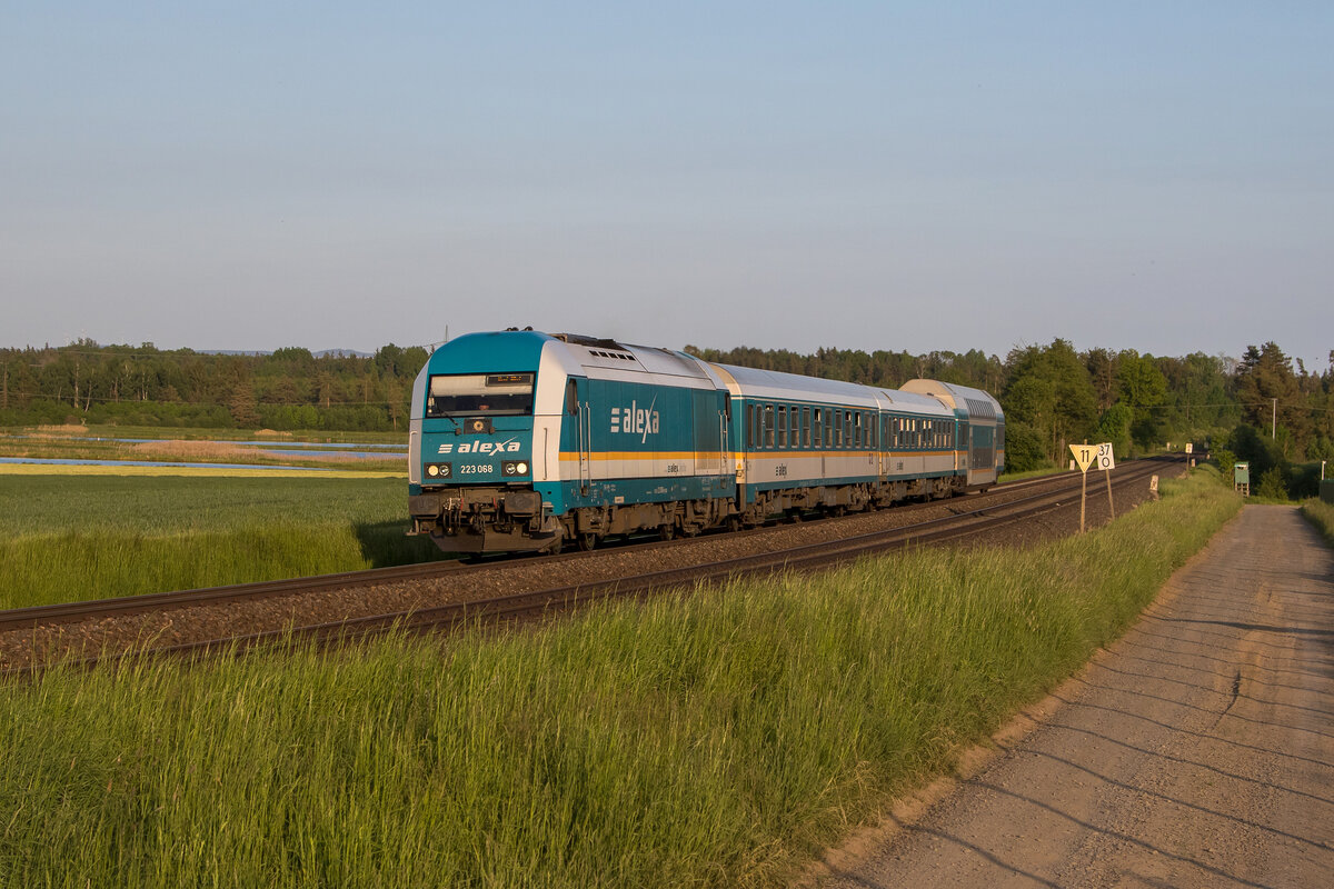 223 068 am 27. Mai 2023 bei Oberteich/Oberpfalz.