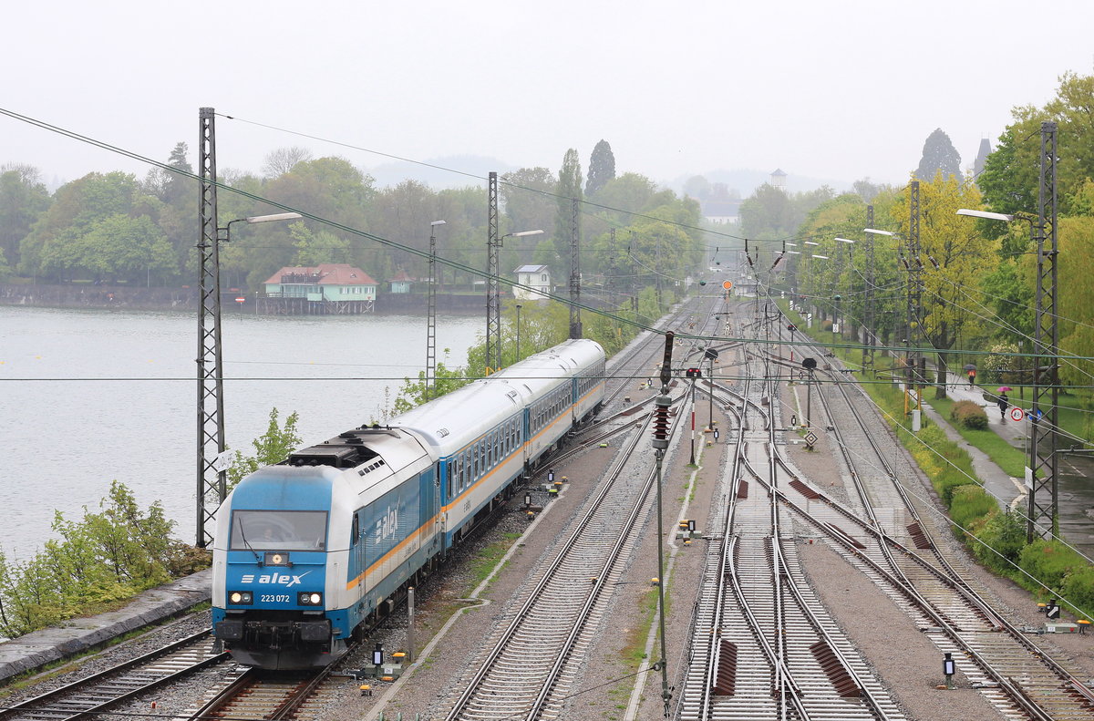 223 072 mit Alex aus München am 08.05.2017 in Lindau Hbf Bahnbilder.de