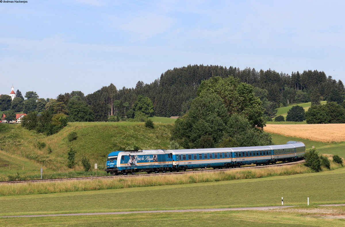 223 072 mit dem ALX84105 (Lindau Hbf-München Hbf) bei Aitrang 13.7.20