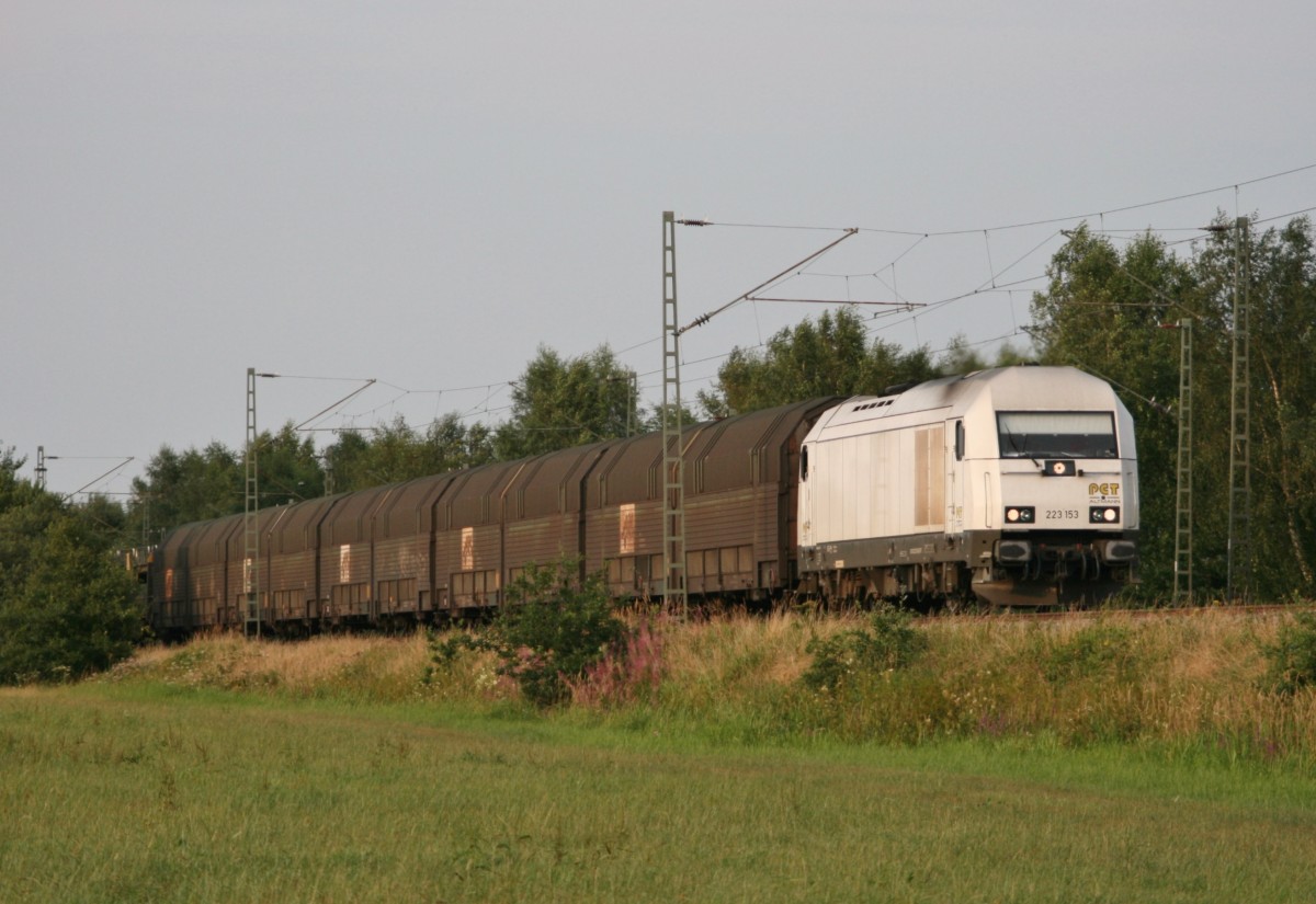 223 153 mit DGS 95262 (PCT, Cuxhaven–Bremen Rbf) am 06.08.2013 zwischen Lauenbrck und Scheeel