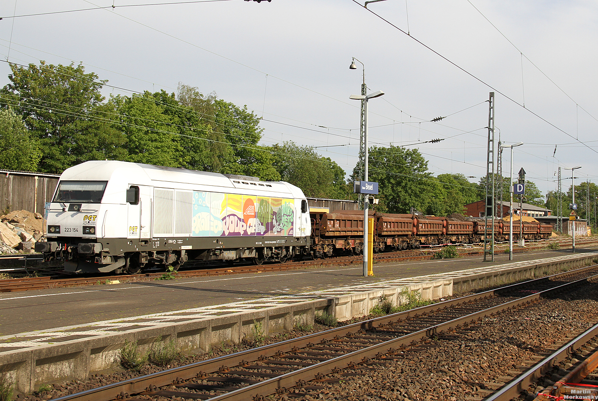 223 154 bei Gleisarbeiten in Bonn Beuel am 16.05.2020