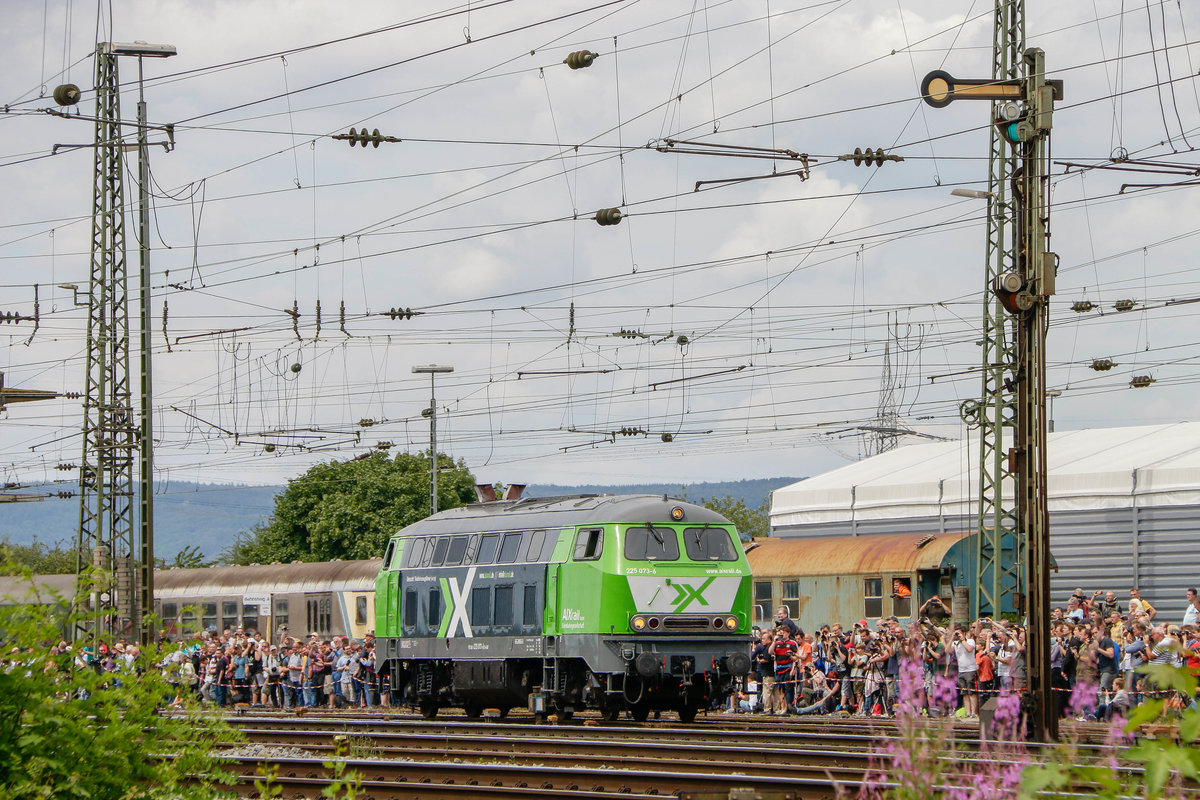 225 076-3 AIXrail im DB Museum Koblenz, am 16.06.2018.