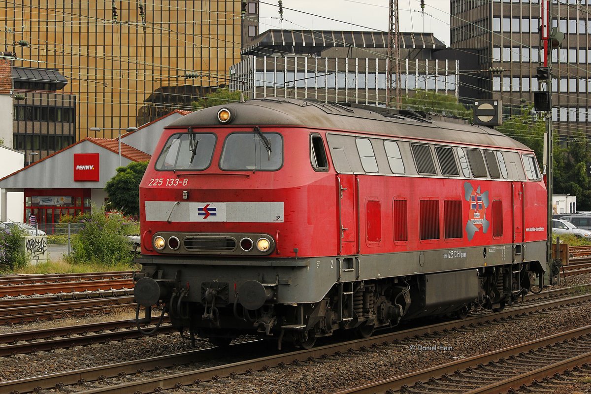 225 133-8 Bocholter Eisenbahn in Düsseldorf Rath, am 07.07.2016.