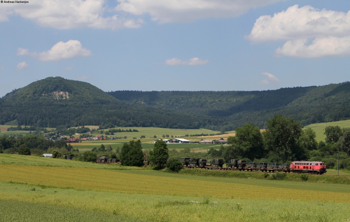 225 802-8 mit dem 98801 (Kornwestheim Rbf-Immendingen) bei Rietheim 30.6.16