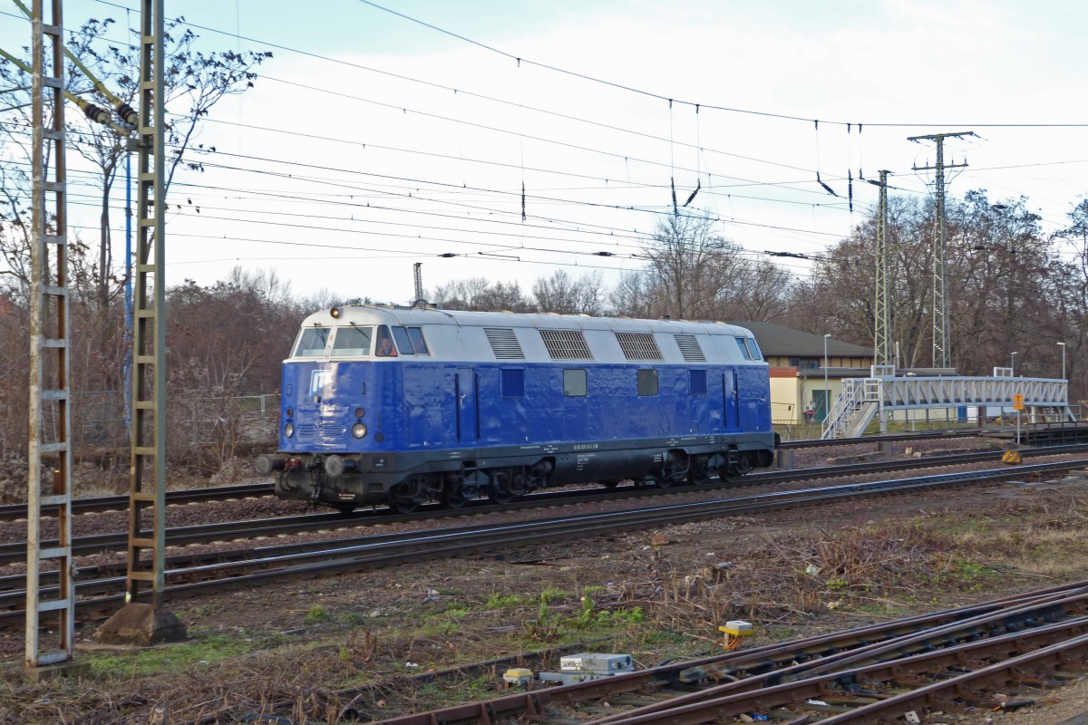 228 411 der ITB am 14.1.16 in Magdeburg Hbf.