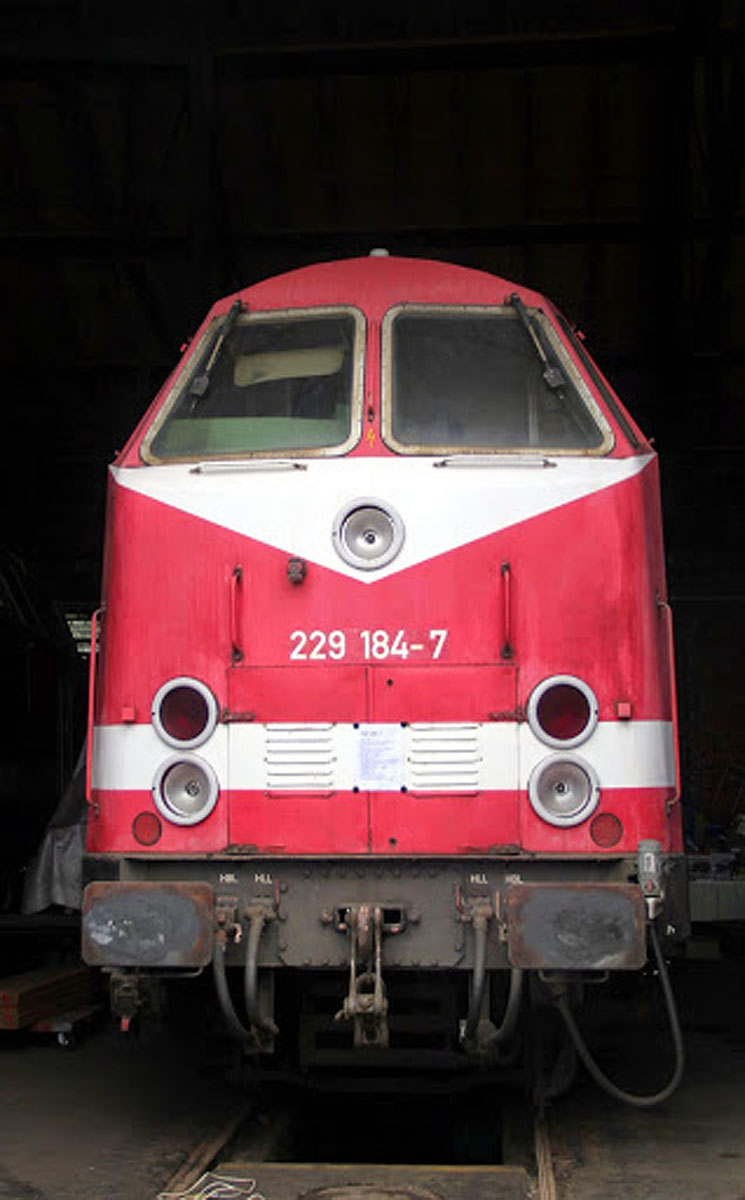 229 184-7 waren bei 4. Verkehrshistorische Tage in Gera zusehn. Foto 13.9.14