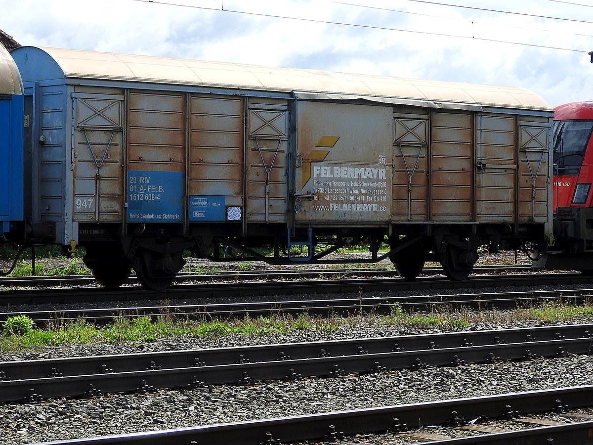 23 81(A-FELB)1512 608-4, bzw. ex Gbs; im Einsatz für Felbermayr Transporttechnik, eingereiht in einem Trafzug in Althofen-Treibach; 170903
