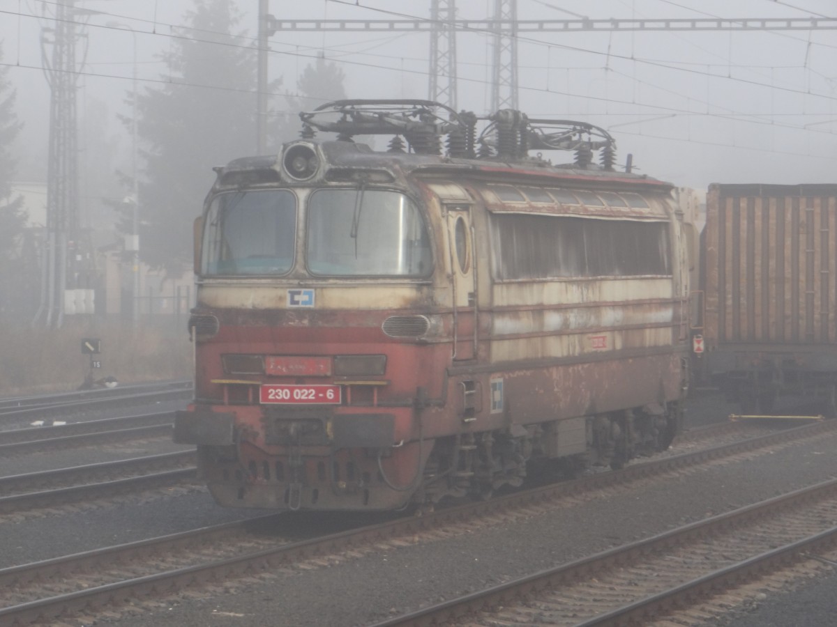 230 022 hat am 18.10.13 Wochenendruhe in Plana.