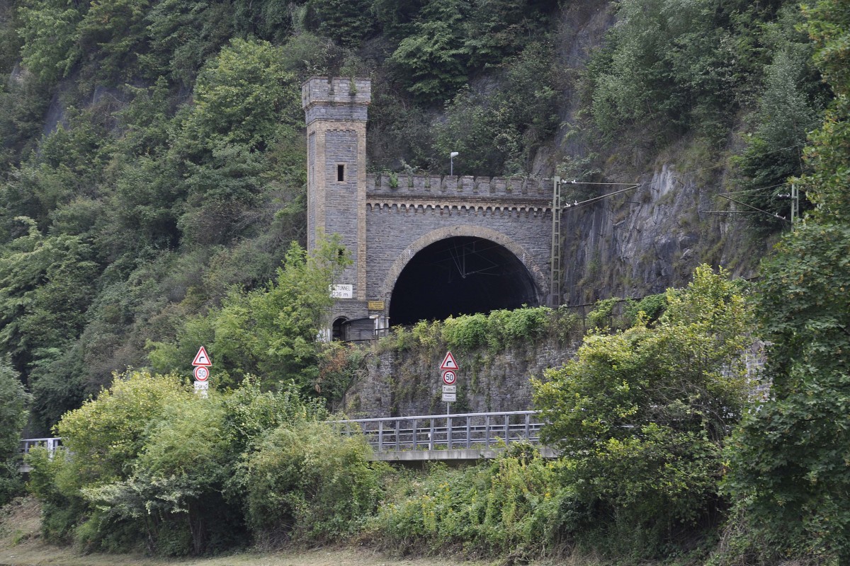 23.08.2013, Nordportal des Bett-Tunnels (236 m) bei S. Goar